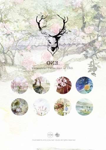 ONE——ENO何何舞原创水彩涂鸦风景明信片集