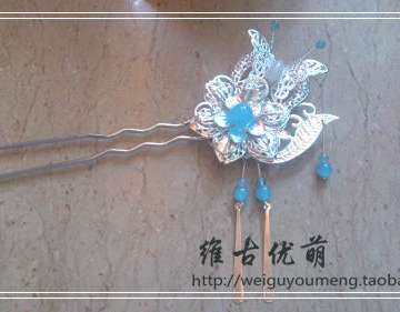 纯手工原创清新淑女向古风饰品