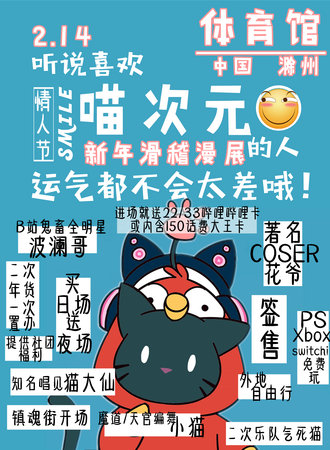 Play cAt 新年滑稽情人节
