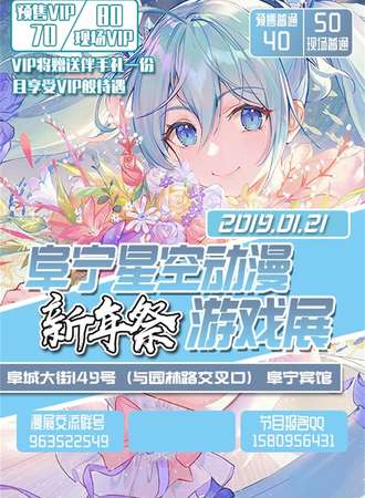 阜宁首届星空动漫游戏展•新年展