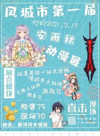 凤城市第一届安雨秋动漫展