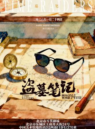 北京·陨石·盗墓笔记同人only·黑眼镜生日会